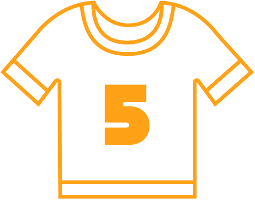 Play 5 a Side Website Number Bib5